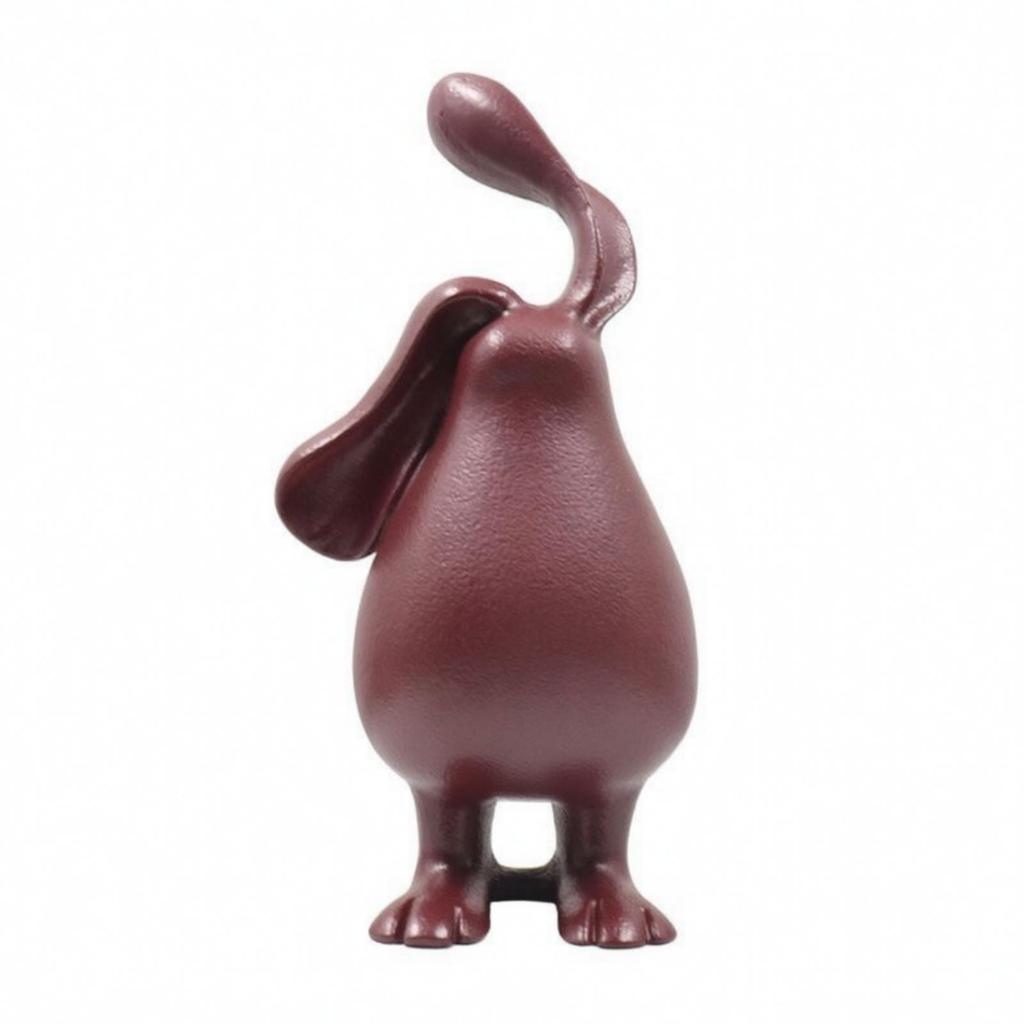 Resin Rabbit Ornament Cute Bunny Figurine Moderate Size for Model Home, Tabletop