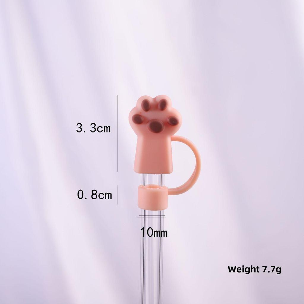 Cute Cartoon Halloween Straw Cover Cap (Soft Glue, 8-10mm, Dust Cover)