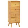 Day and Night - Day and Night Solid Teak Wood Chest of Drawers 40x30x100 Cm