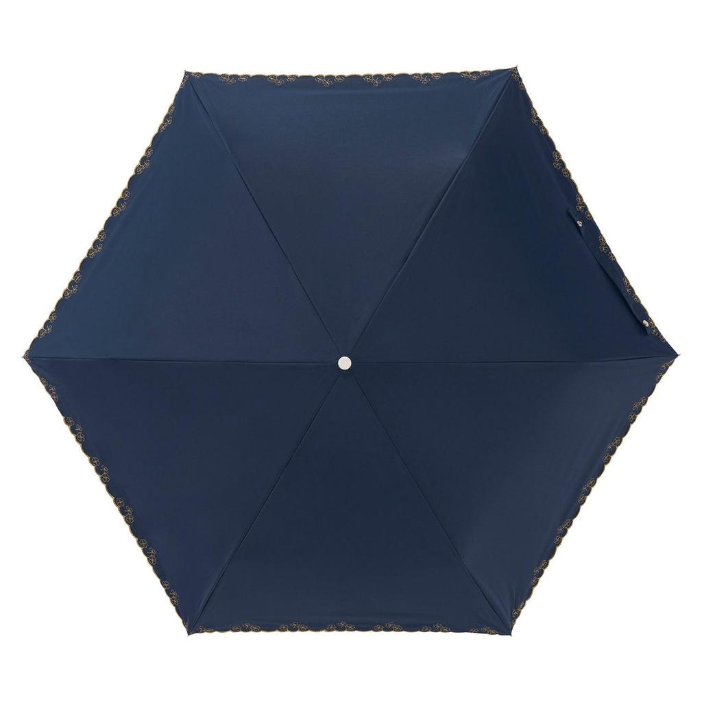 Moonbat Folding Parasol for Suitable for Sunny and Rainy UV Clover Scallop Blue [Esta] Women, Days, Protection, Design, 31-230-30262-05