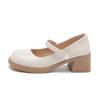 Augustine Mary Jane Schuhe Damen 2025 Sommer Neue Mode Ein-Wort-Riemen Französischer Abendwind Hoher Absatz Kleine Lederschuhe