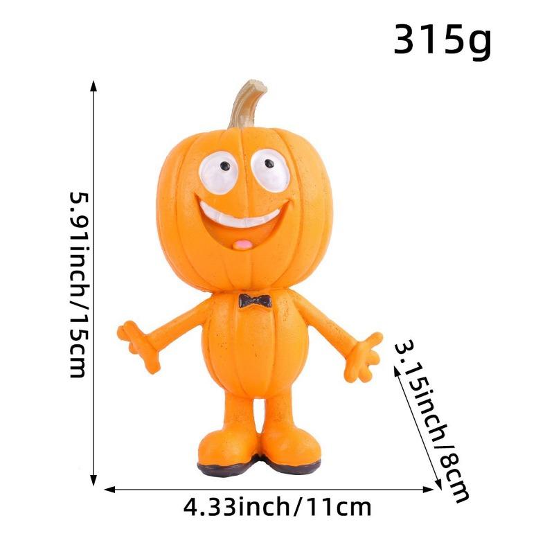 Statuie de grădină Om Dovleac de Halloween Nou Ornament de masă Artizanat din rășină Decorațiune creativă