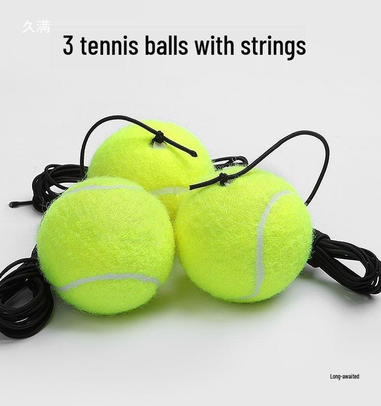 Solo Tennis Trainer Set with Rebound Base & String