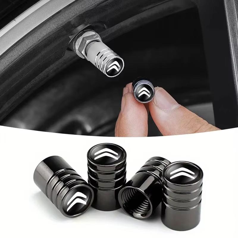 4Pcs Alloy Car Tyre Stem Air Caps Dust Proof for Citroen C4 Picasso C-ELYSEE Berlingo Xsara Sega Wheel Tire Styling Accessories