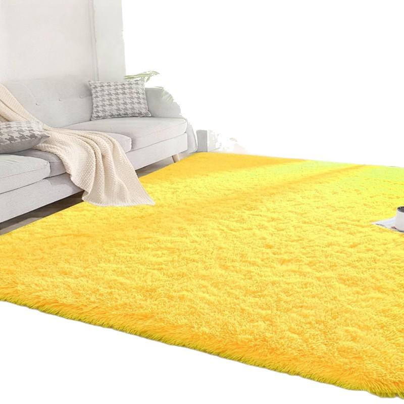 Nordic Plush Silk Fur Carpet for Living Room or Bedroom Sofa