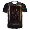 Supernatural TV Series 3D Print T-Shirts Men Women Fashion Streetwear Oversized Short Sleeve T Shirt Male Tees Tops Man Clothing