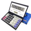 Foldable Solar Calculator Portable Financial Office Calculator Home Office Supplies