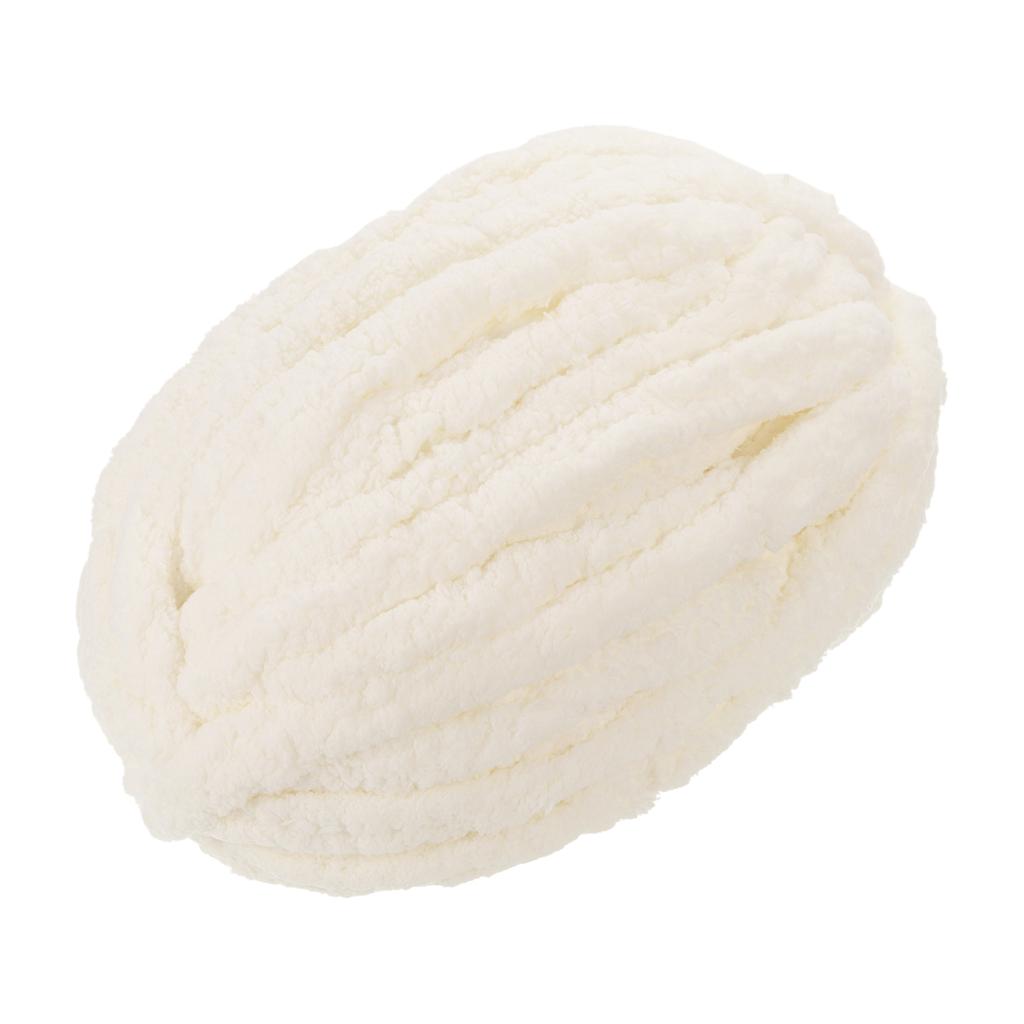 Dickes Garn Polyester Deckenwolle, Handgestricktes DIY Dickes Chenillegarn zum Häkeln von Decken Taschen Schal Hüten 27m x 2cm