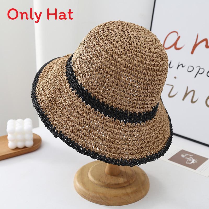 Summer Straw Hat For Women With Wide Brim Sun Protection And Breathable Natural Style