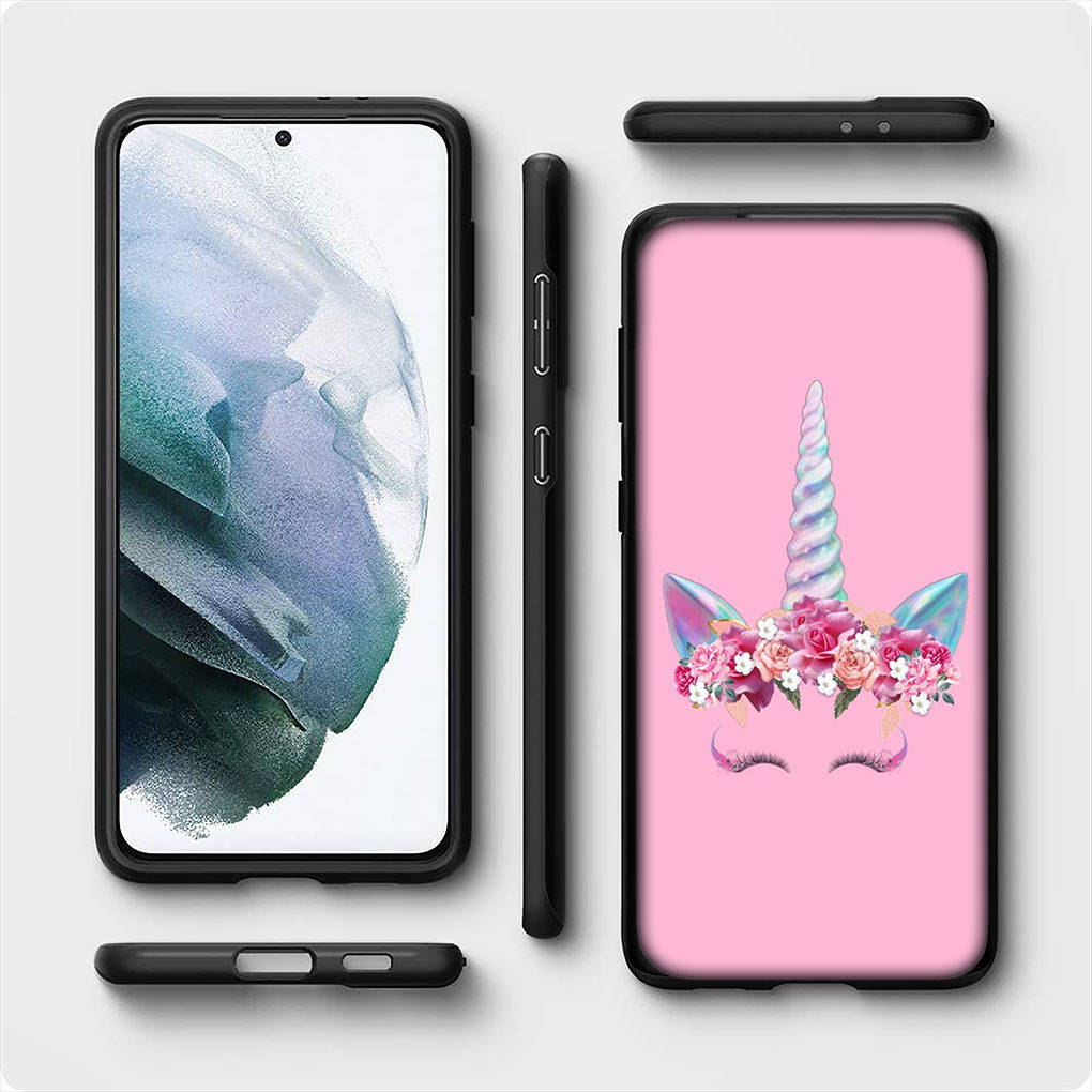 For iPhone 16 15 X XR Samsung Galaxy S24 S23 Plus Xiaomi Redmi Note 13 12 11 Pro Max 9 10 14 OPPO Huawei Cover Unicorn Rainbow Horse Anime Phone Case