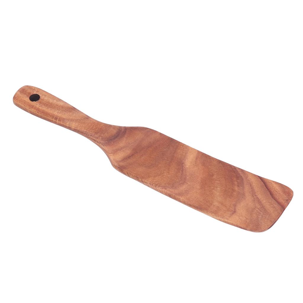 Teak Spatula Wooden Steak Pizza Cooking Salad Frying Spatula for Business Gifts Home KitchenMiddle Shovel 11.4x2.2inch
