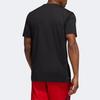 Adidas Casual Sports Print Crew Neck Short Sleeve T-Shirt Men Tops Black DQ0922