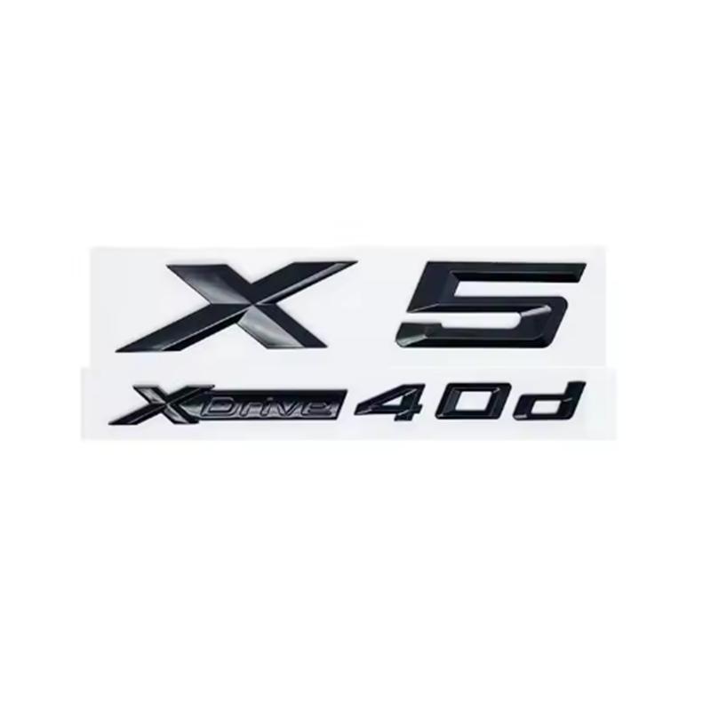 ABS 3d New Style XDrive Alphanumeric Trunk Emblem Sticker for BMW X5 - 28i 30i 35i 40i 48i 50i 30d All-Wheel Drive Badge Yi2