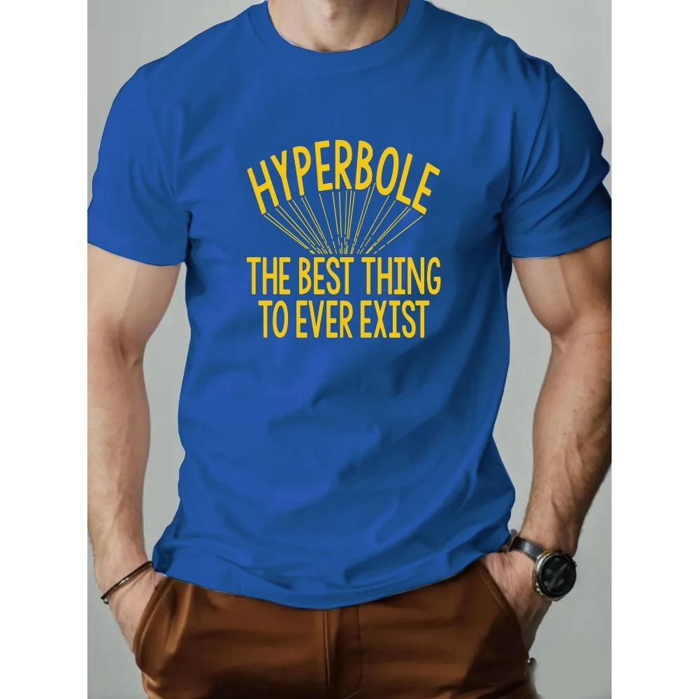 

Летняя мужская футболка с английским принтом Doodle Elements, 100% хлопок, дышащая футболка с круглым вырезом для отдыха, высококачественная мужская одежда XXXXL синий