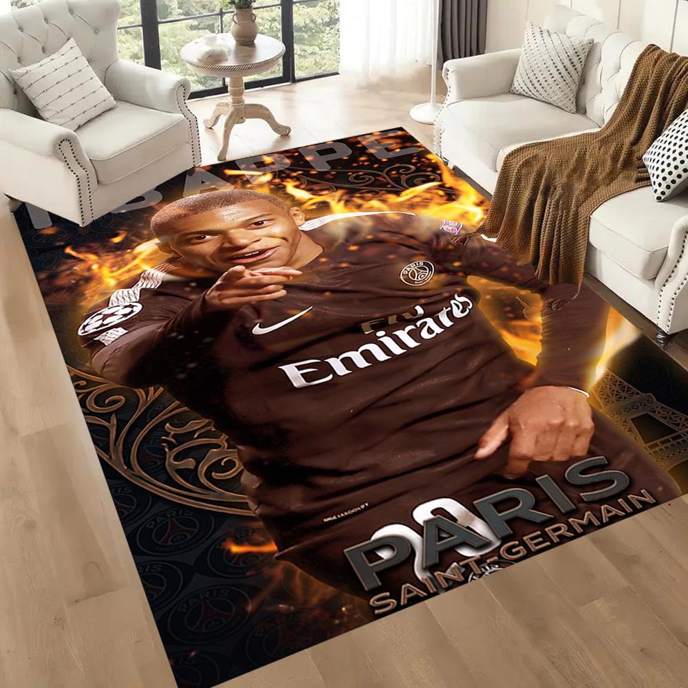 Mbappe 103 Area Rug Perfect for Living Rooms Game Room Entryway Study room Antislip Carpet Decorate Offices