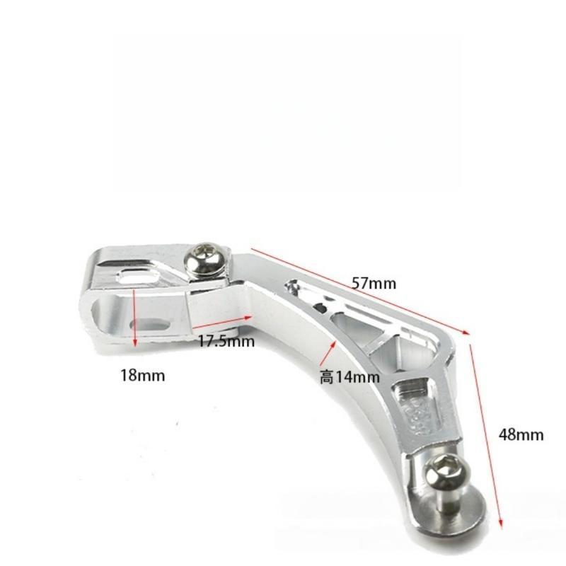 1 Set Universal Motorcycle Brake Pedal Rocker Arm Cnc Aluminum Alloy Bent Brake Hose Bracket Diy Accessories Short For hond