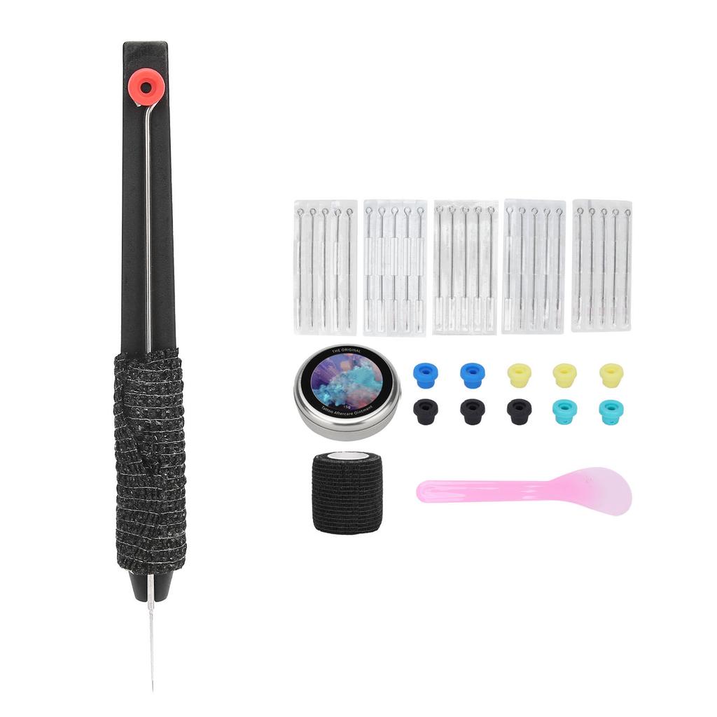 Ruční tetovací sada Stick DIY Tetovací potřeby Sada jehel Tetovací jehly Obvaz Tetovací průchodky
