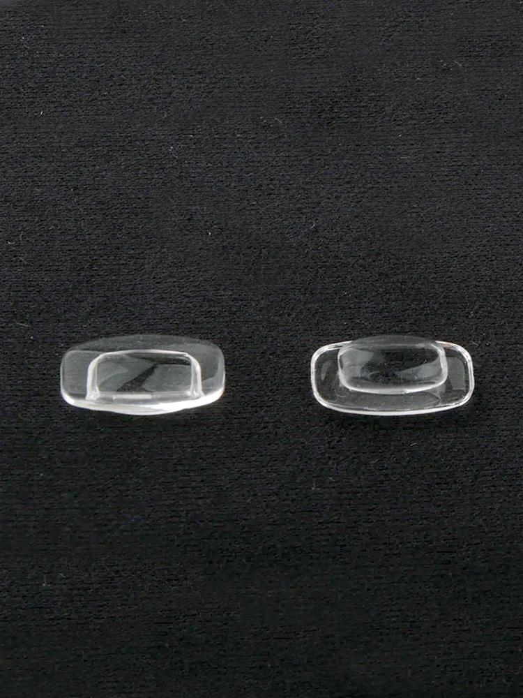 

50Pairs(100pcs) 5.6x10.7mm Silicone Eyewear Glasses Nose Pads Eyeglasses Nose pad Repair Accessory Push in CY062