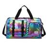 Large Capacity Women's Nylon Travel Duffel Bag,Weekender Gym Tote with Shoe Compartment Men's Versatile Sports & Fitness Carry-On