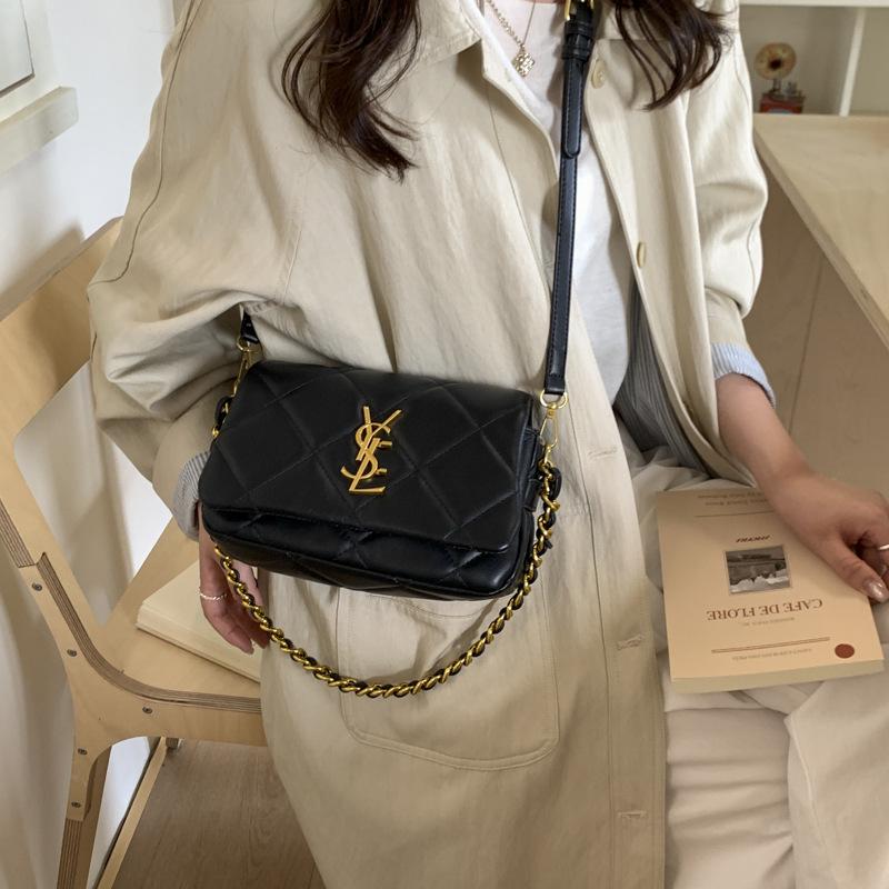 Geantă de umăr matlasată din piele întoarsă Toamnă/Iarnă 2025 - Geantă de mână minimalistă, versatilă, ușoară pentru femei.