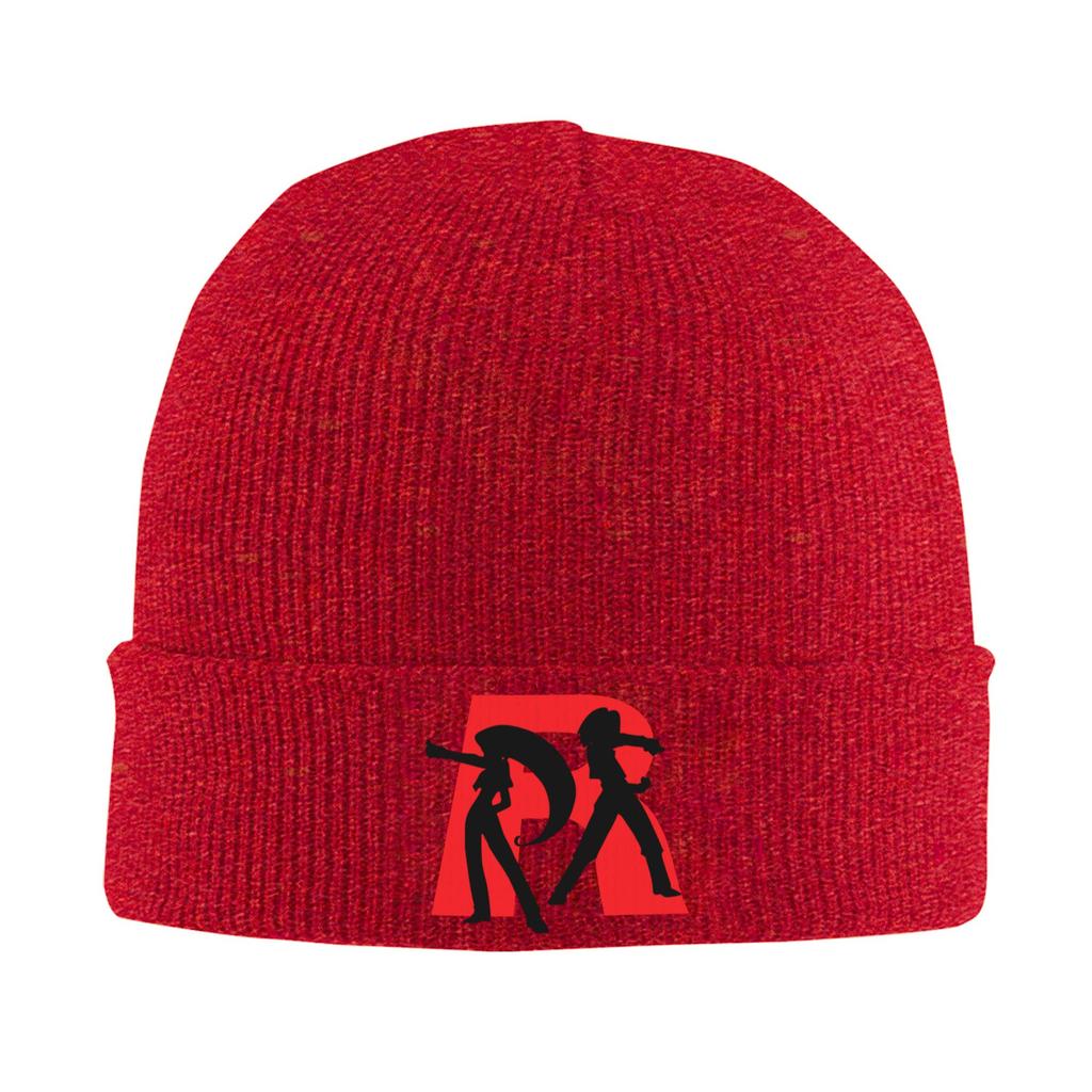 Pokemon Team Rocket Line Art Hat Autumn Winter Beanies Warm Anime Caps FeUnisex Unisex Acrylic Bonnet
