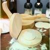 Solid Wood Dough Press Tool Quick Easy Dumpling Skin Presser Home Dumpling Wrapper Skin Making Mold Kitchen Pastry Baking Tools