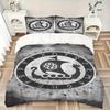 3pcs Viking Raven Bedding Set Soft Polyester Down Comforter Cover and Pillowcases, Suitable for All Seasons, Practical Gifts for the Home 0729092