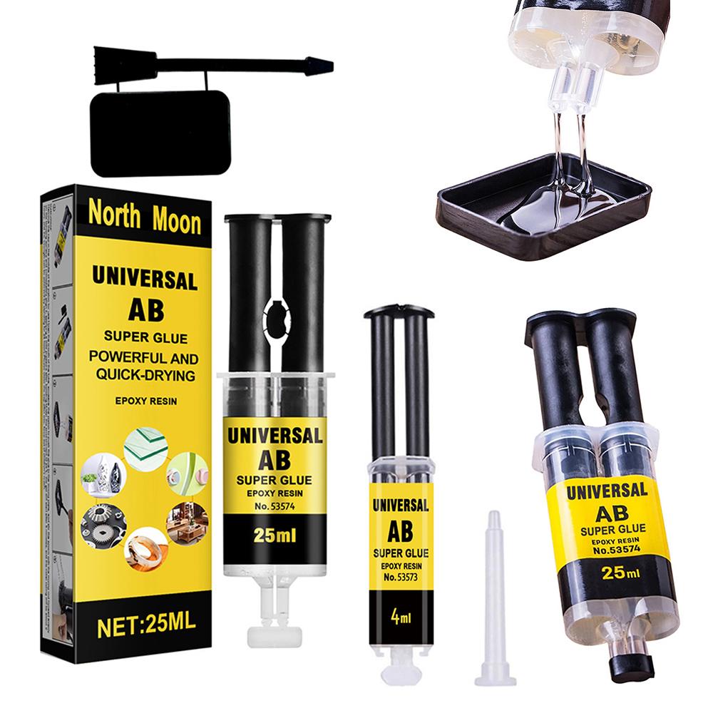 25/50ml Kovové opravné lepidlo Lití AB lepidlo Tepelně odolný vodotěsný tmel Lití lepidlo Železo/Hliníková slitina/ABS/Keramika/Akryl