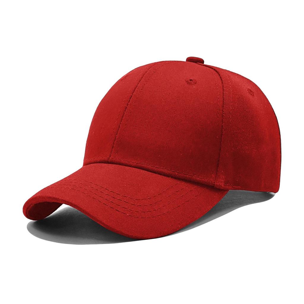 Stijlvolle effen katoenen baseballpet met zonbescherming en geborduurd ontwerp