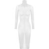 Womens Glossy Bodycon Lingerie Dress High Stretch Fabric Nightclub Attire