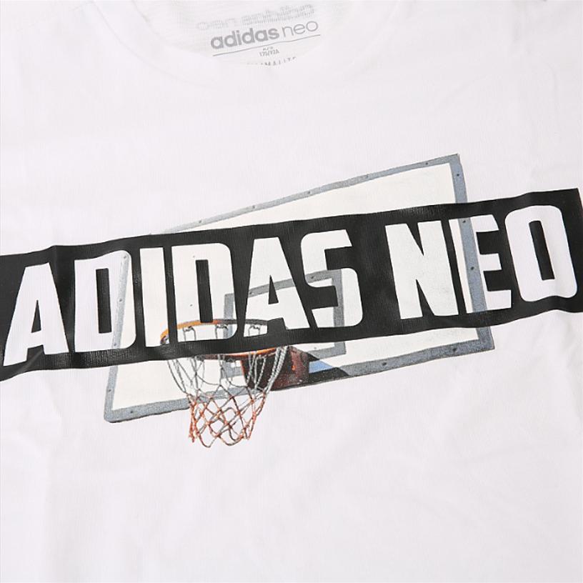 Adidas Neo M CS CLMLT BBL Lifestyle Casual Series Pullover Crew Neck Comfortable Short Sleeve T-Shirt Men T-Shirts White DN7382