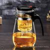 Heat-Resistant Borosilicate Glass Teapot with Removable Filter and Infuser