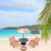 Doll House Beach Accessories Miniature Decorations Creative Beach Umbrella Chair Doll House Accessories Beautiful Desktop