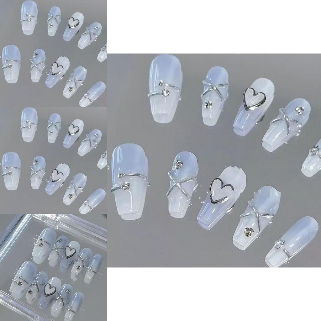 Unique Gel Nail Wraps Long-lasting And Fashionable Coconut Milk Jelly Design