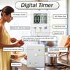 4pcs temporizador ultrafino com display LCD mini lembrete digital de cozinha