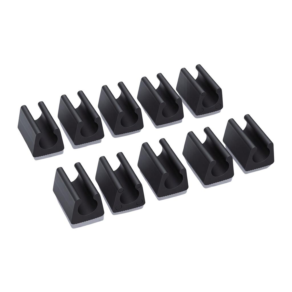 10pcs U Shaped Chair Leg Tips Caps with Felt Pads Smoothly Glides No Scratches No Noise Floor Glides Tubing Caps