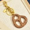 Simulated Cookie-shaped Keychain, Exquisite and Luxurious Style Handbag Pendant, Unique and Creative Niche Product