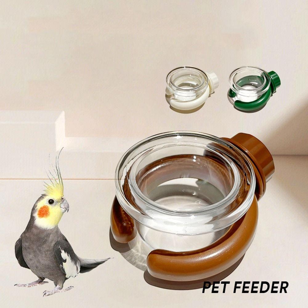 Wandmontierte Vogelfutter Schale Abnehmbare Vogelkäfig Futterboxen Vogel Wasserschale für Kleintiere