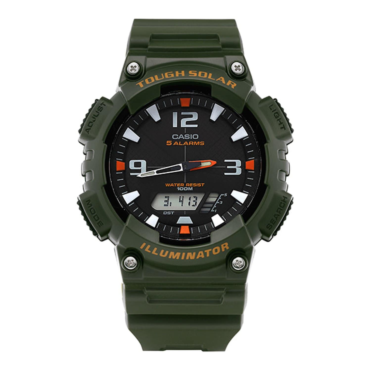 [Casio] AQ-S810W-3AVDF (AQ-S810W-3A) Аналоговые цифровые спортивные военные солнечные мужские уретановые часы