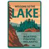 Welcome To The Lake Welcome Lake Sign Welcome Decor Lake House Lake House Decor Lake Lovers Lake Lives Quality Metal Sign