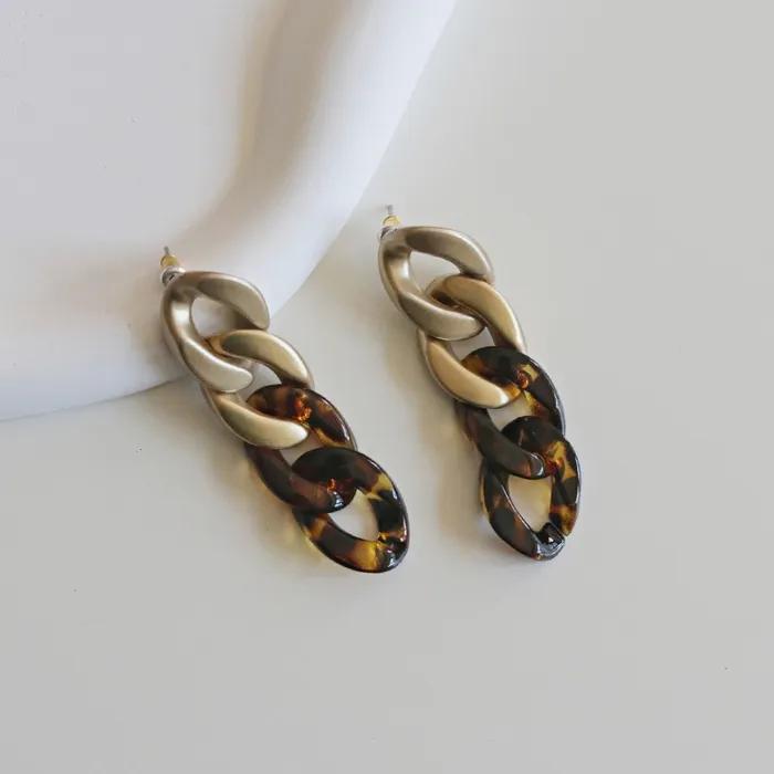 _DD60 Formica Chain Drop Earrings