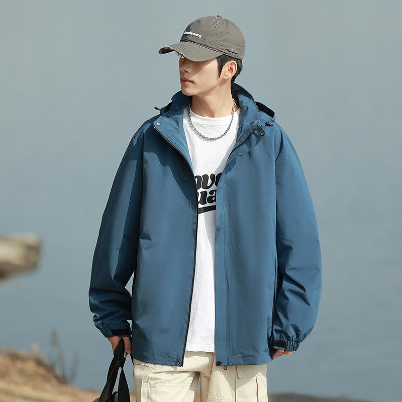 [Single Jacket] Laminated three-in-one outdoor hiking jacket for men and women, autumn waterproof and windproof jacket