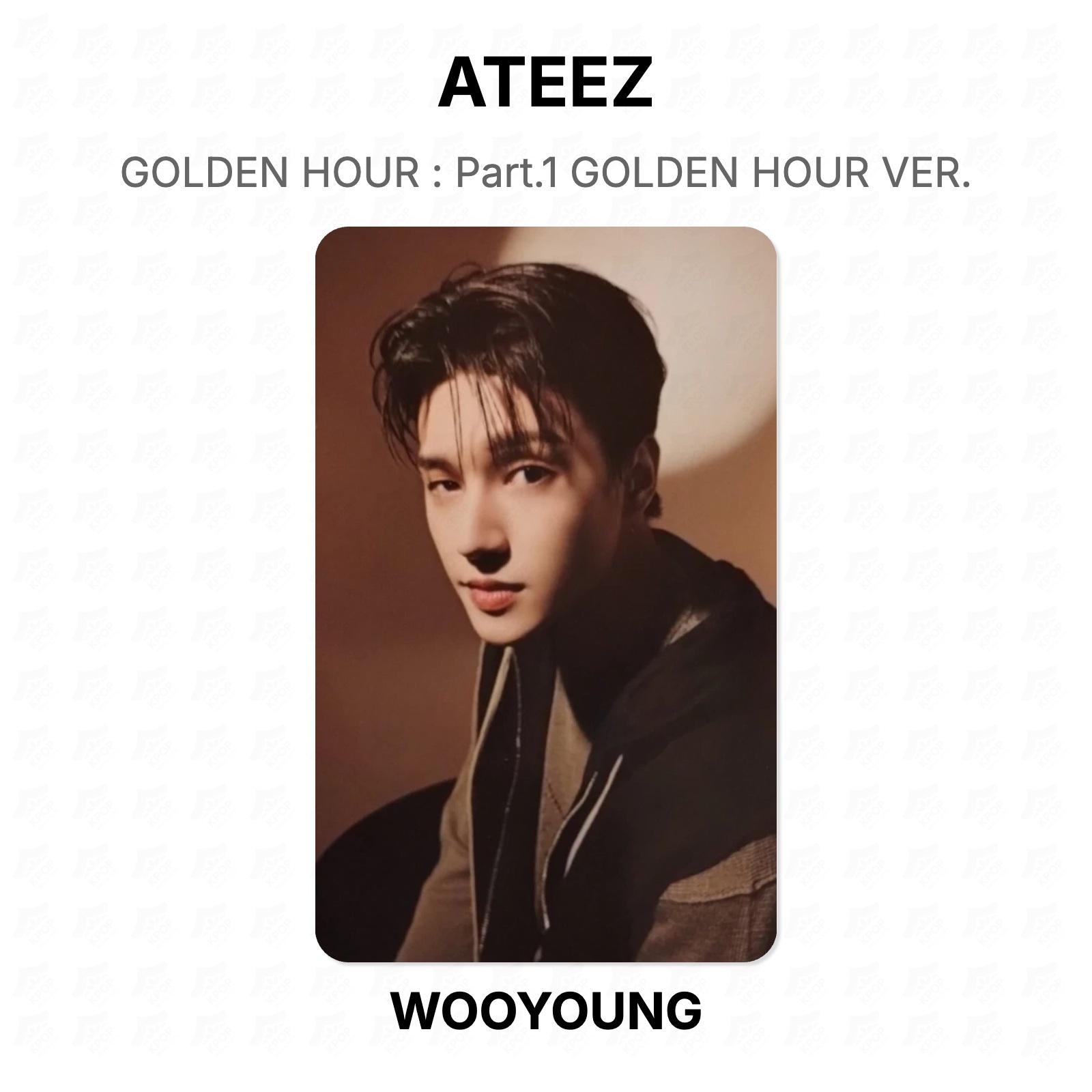 ATEEZ GOLDEN HOUR : Part.1 GOLDEN HOUR VER. Official Photocard WOOYOUNG 02