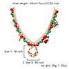 Christmas Colorful Bells Pendant Necklaces for Women Shiny Zircon Snowman Christmas Tree Necklaces Xmas Party Gift Jewelry