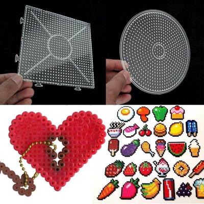 Kids Large Pegboards for Perler Bead / Hama Fuse Beads Clear Square Design Board