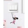 Figure Graphic Switch Outlet Wall Sticker, Self Adhesive Switch Decoration Decal for Home Decor, Stickers, Wall Decal