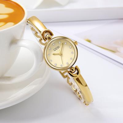 Niche Alloy Student Watch Simple Temperament Round Dial Watch Waterproof Quartz Women'S Bracelet Watch