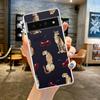 For Google Pixel 10 Pro Clear Phone Case Pixel 9 Pro XL Pixel 8 Pro 9A 8A 7A 7 6A 6 Pro Soft TPU Cover Red Cherry