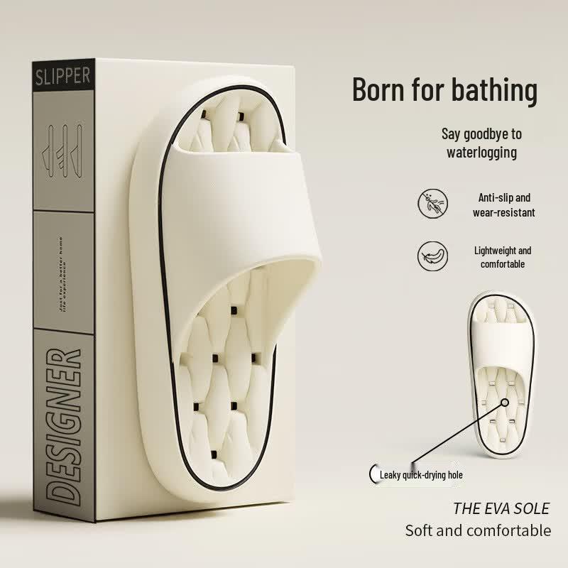 XGGC Quick-Dry Anti-Slip EVA Bath  Home Slippers 38-39