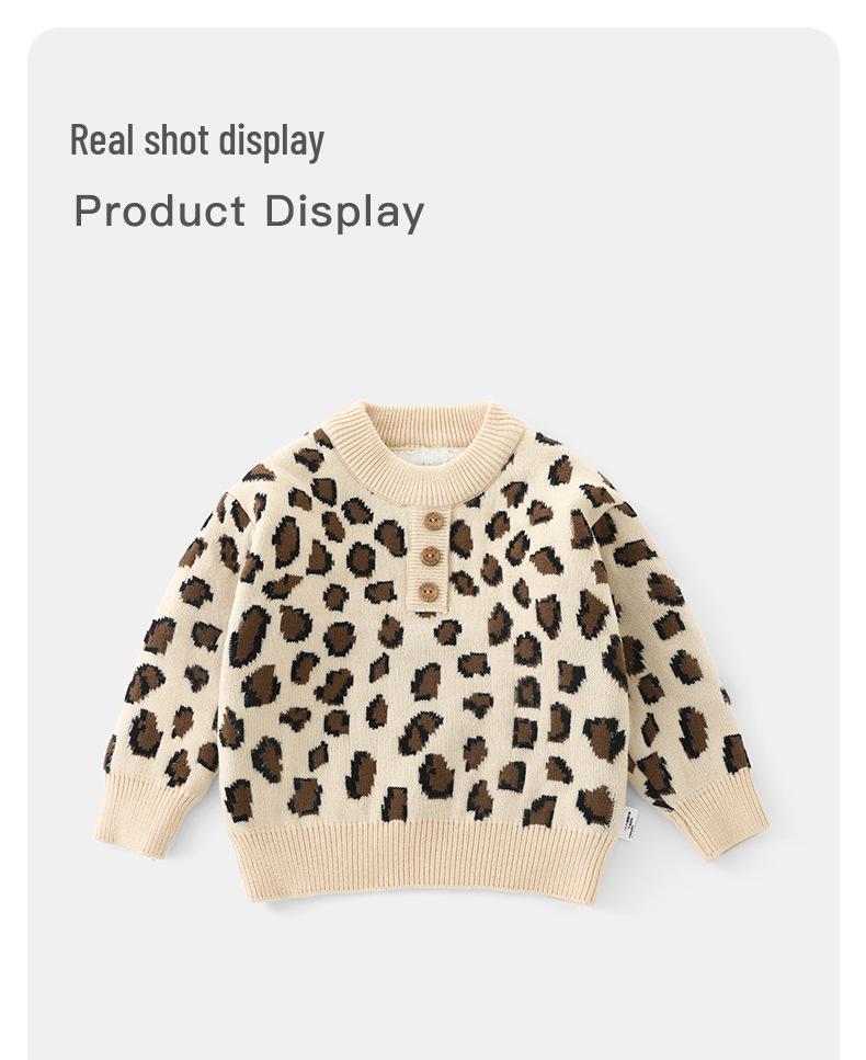 DUUDUU Unisex Baby Toddler Knit Sweater - Korean Style Autumn/Winter 2025